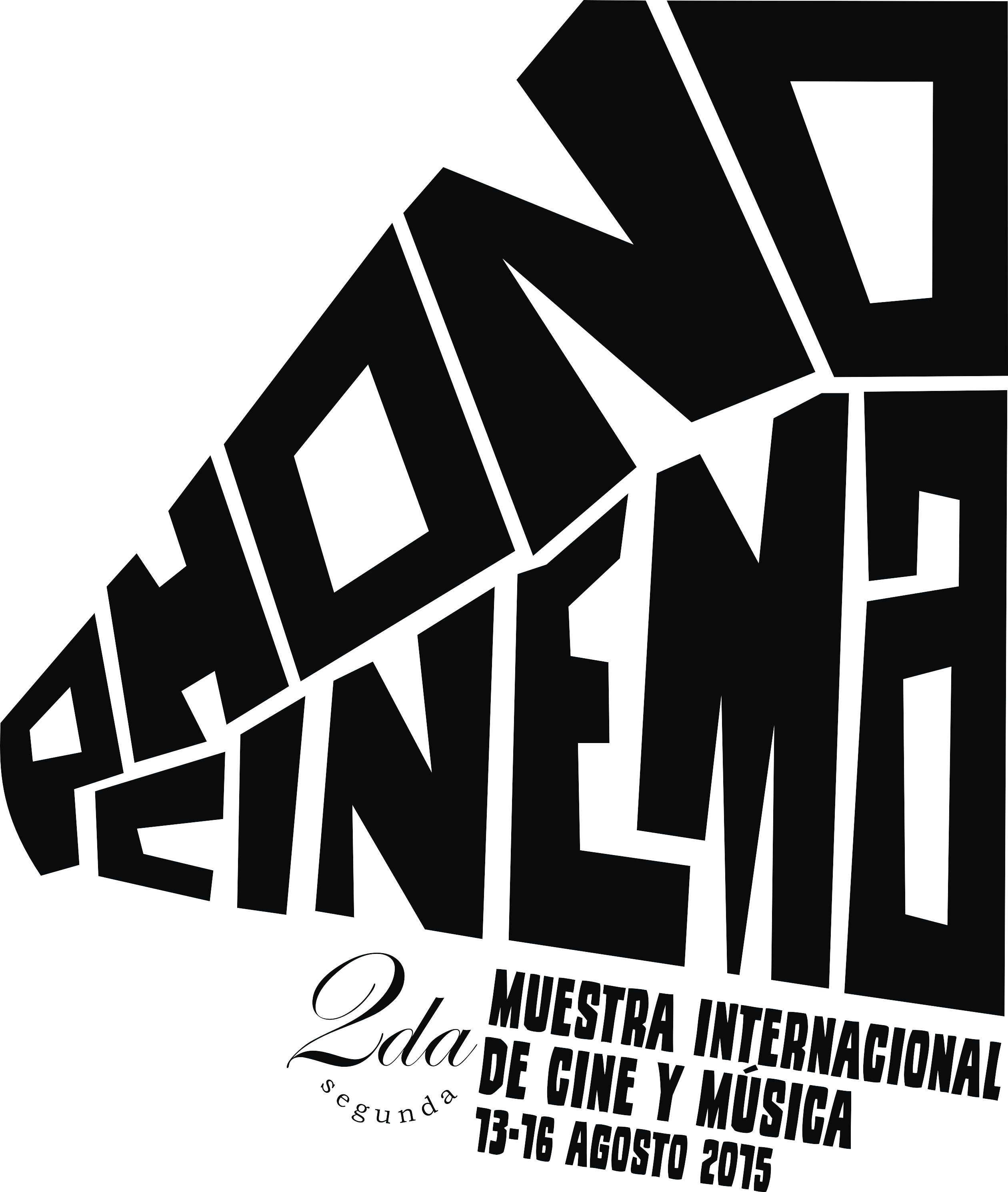 Logo 2da Muestra negro